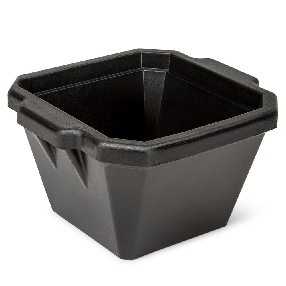 Globe Scientific Ice Tray with Lid, 1 Liter, Black Image